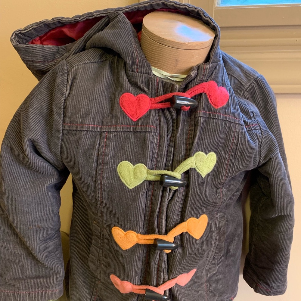 Nwot size 3-4 Gymboree heart coat